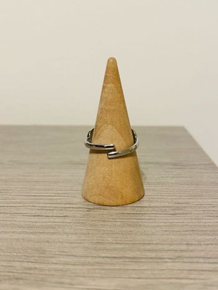 Bague ajustable argenté amour infini acier inoxydable - photo numéro 2