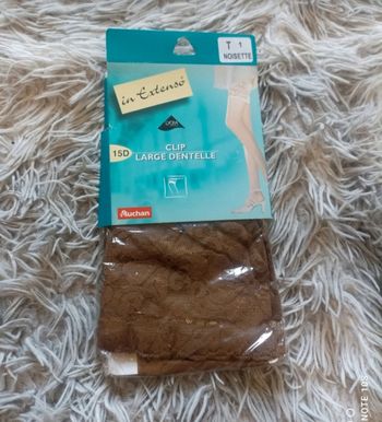 Bas clip large dentelle in extenso taille 1