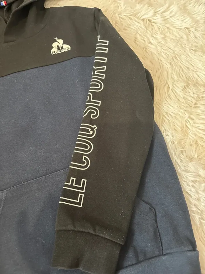 Pull à capuche le coq sportif 8 ans - photo numéro 3