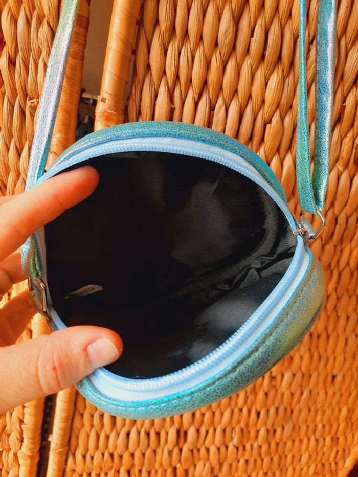 Sac bandoulière rond coquillage sirène - photo numéro 6