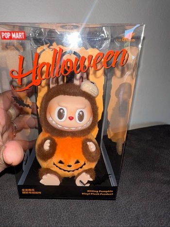 Labubu Halloween the monsters édition illimité PopMart neuf authentique citrouille