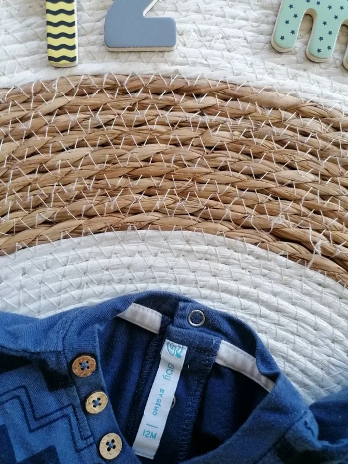 Tee-shirt manches courtes à motifs - Gémo - 12 mois - photo numéro 2