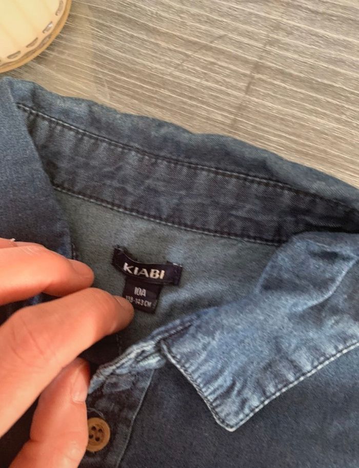 Chemise jeans kiabi 10 ans - photo numéro 3