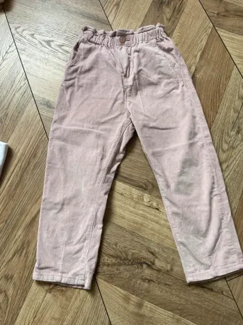 Pantalon velours rose Mom Zara 4 ans  5 ans