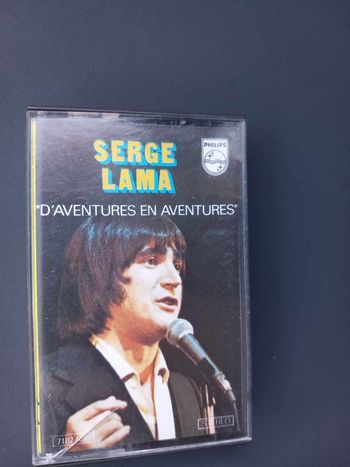 Cassette audio de Serge Lama : d'aventures en aventures