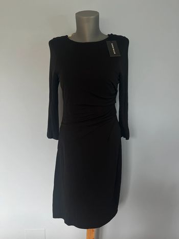 Robe noire drapée Karen Millen - Taille 42 - Neuve avec étiquette