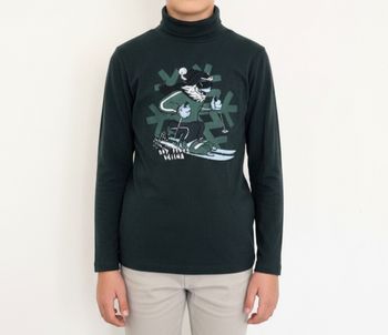 Sous-pull col roulé Kiabi "Off Piste" - 10 ans