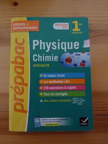 Prépabac spécialité Physique-Chimie 1 ère