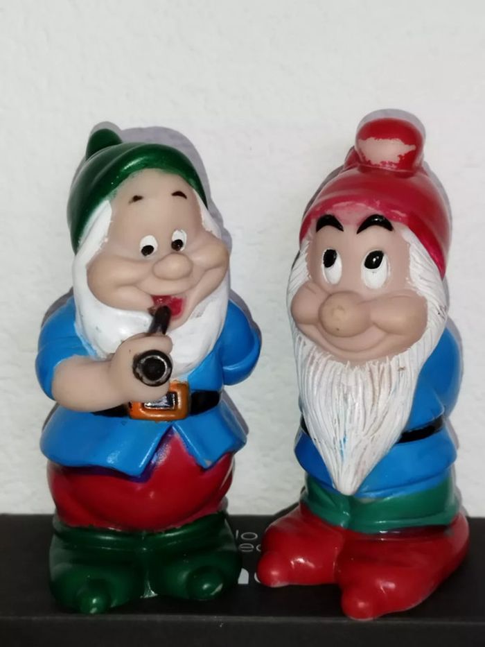 Lot Pouet vintage Nain Dwarfs figure Snow White blanche neige