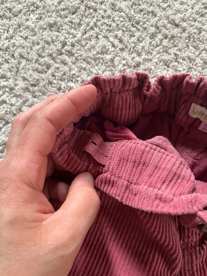 Short hiver en velours rose Vertbaudet taille 4 ans - photo numéro 4