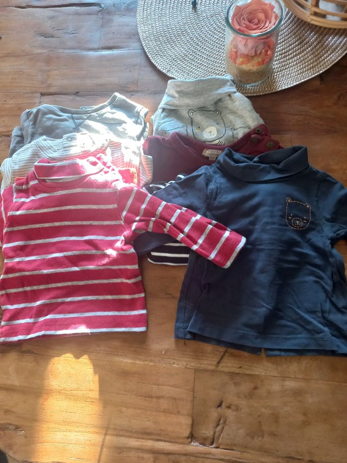 Lot de tee-shirts manches longues bébé 3 mois - photo numéro 5
