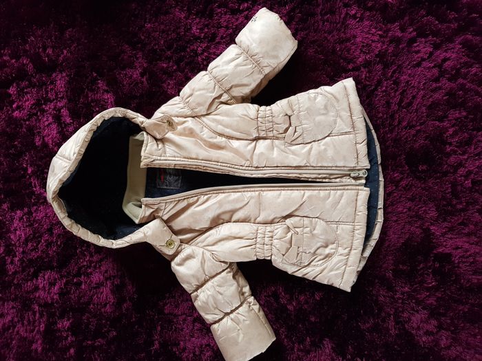 blouson Manteau bébé doudoune Catimini 18 mois beige