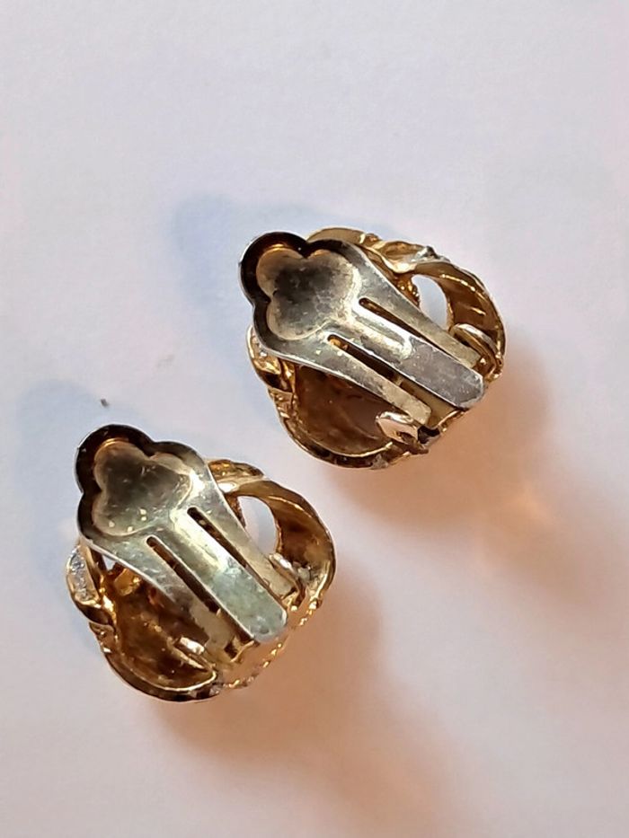 Boucles d'oreille à clip vintages - photo numéro 2