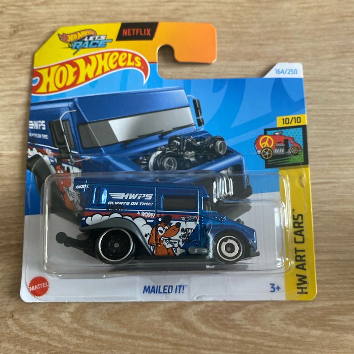 Miniature hot wheels Mailed It!