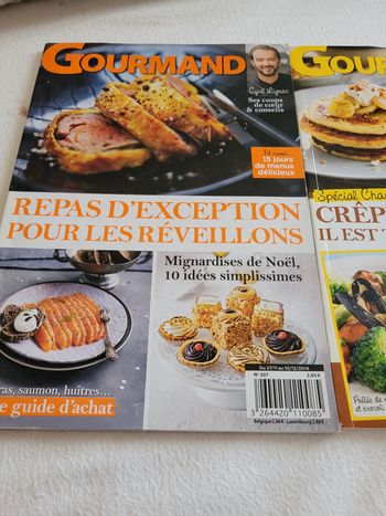 Livre de cuisine  "Gourmand "