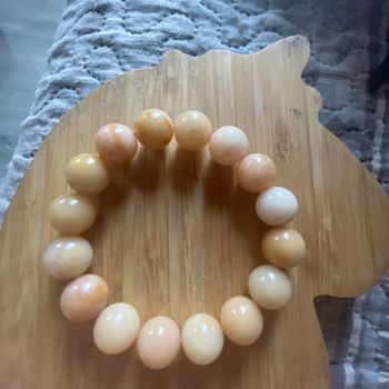 Bracelet jade gold silk