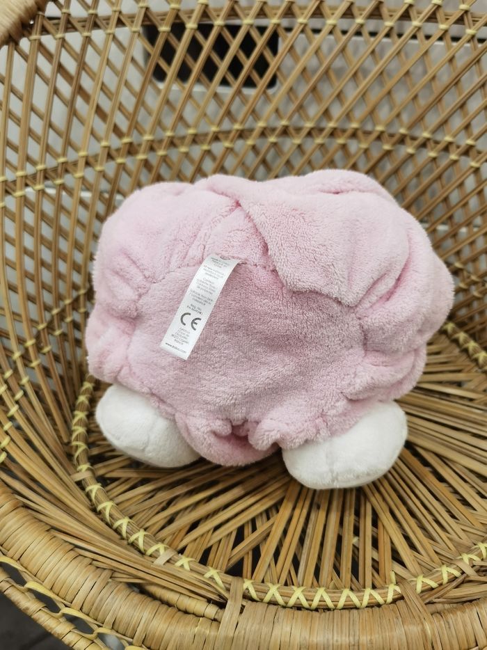Doudou Kaloo Ours Gris Plume Rose clair - photo numéro 3