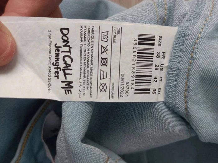 Pantalon femme bleu ciel taille 38 Jennyfer neuf sans étiquettes - photo numéro 6