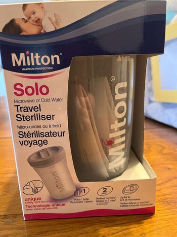 Stérilisateur de voyage Milton neuf