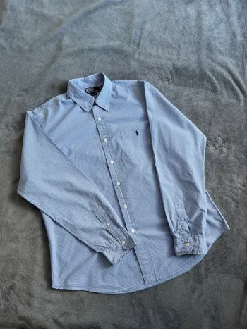 Chemise Ralph Lauren Carreaux Bleu & Blanc Homme T.XL – Classique et Intemporelle