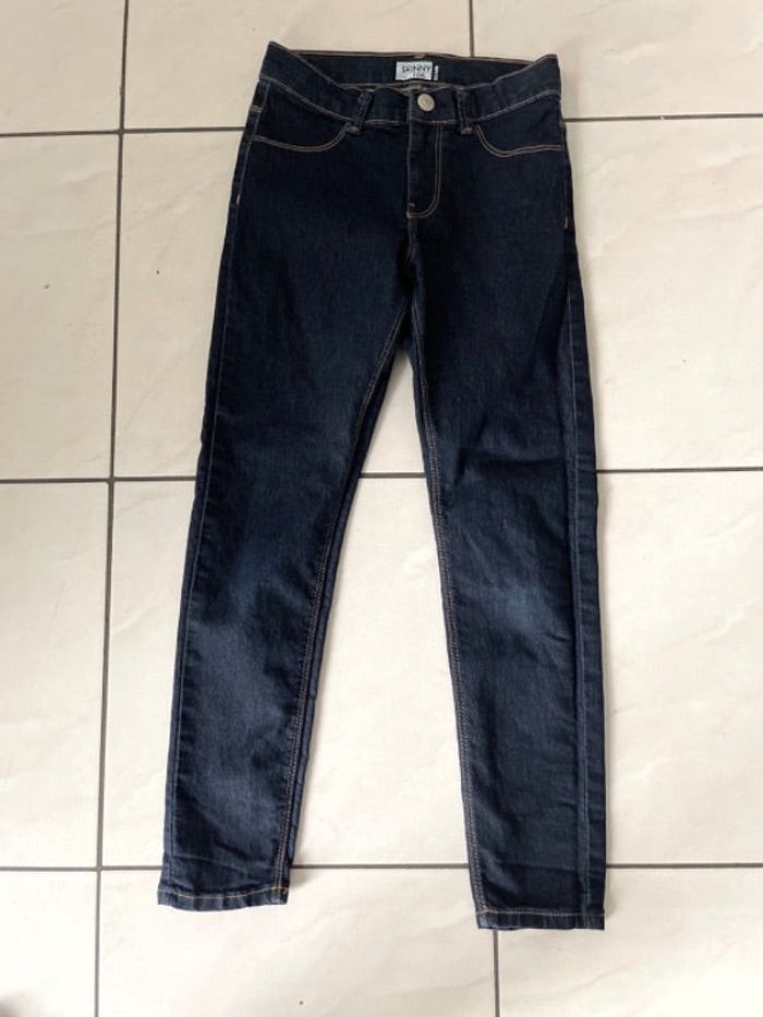 Pantalon Skinny T 10 ans Kiabi bleu marine