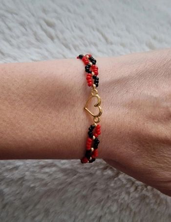 Bracelet coeur doré