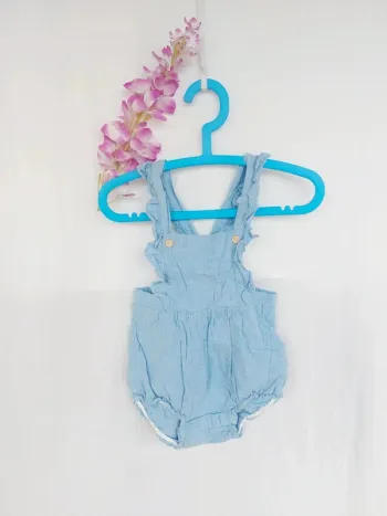 Très belle salopette short tissus H&M 9 mois