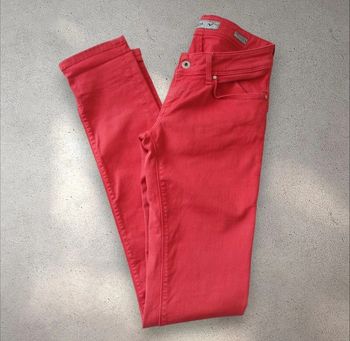 Jean skinny fit taille basse rouge salsa taille 38