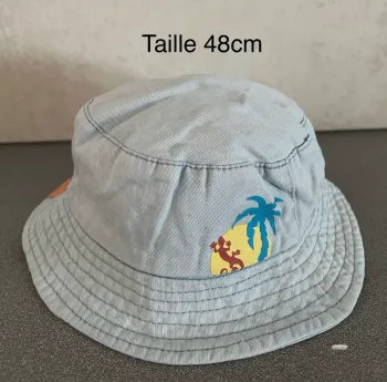 Bob chapeau bleu clair jean taille 48cm