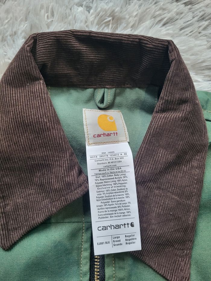 💎 Veste Carhartt Rework Unique - Vert Forêt - Taille L - Neuve 💎 - photo numéro 3