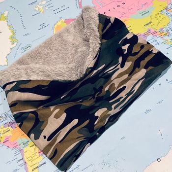 snood cache cou bébé taille 12/18 mois