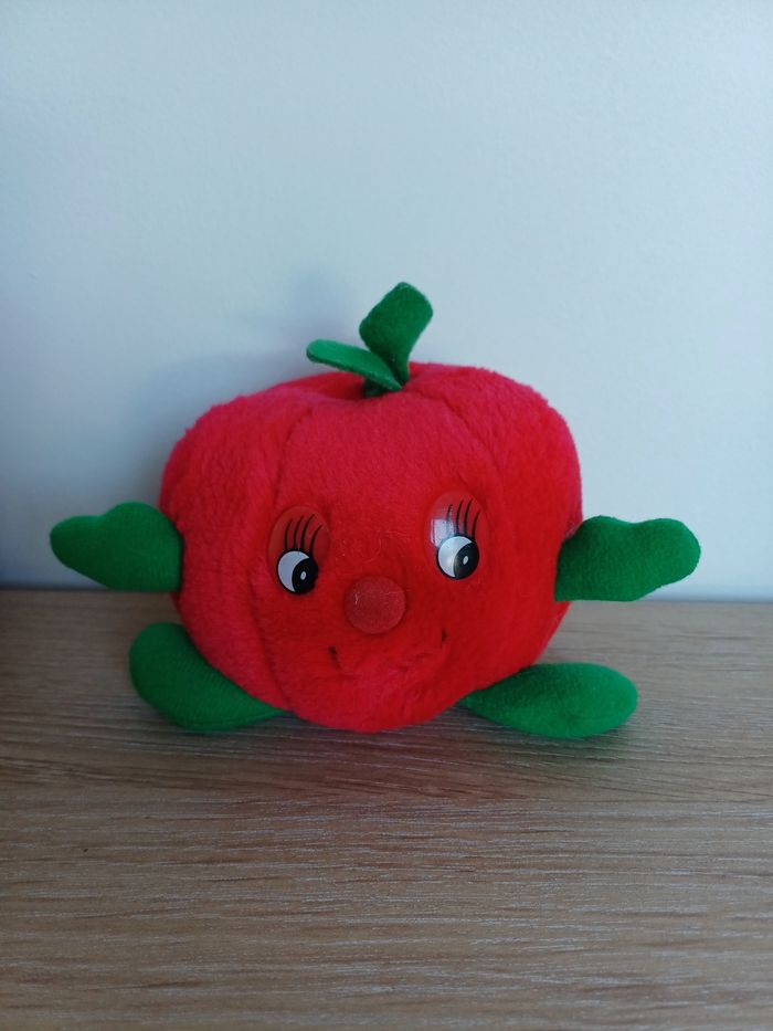 Peluche pomme rouge - photo numéro 3