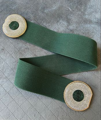 Ceinture élastique avec cristaux brillants