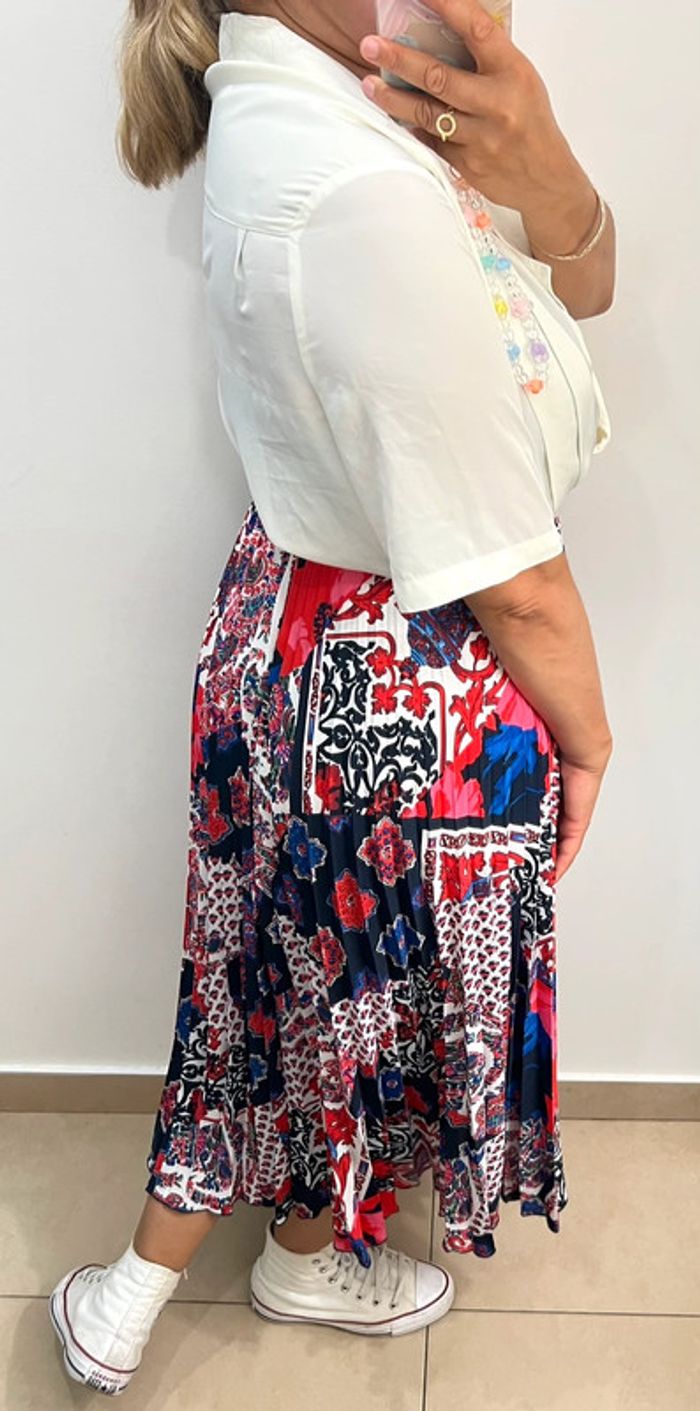 Jupe Longue Plissée Claudie Pierlot Taille 38 - photo numéro 6