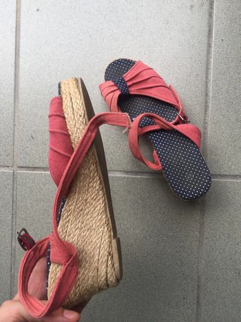 espadrilles rose corail