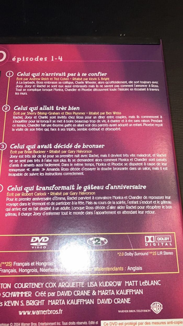 Coffret DVD. Friends. Saison 10. - photo numéro 5