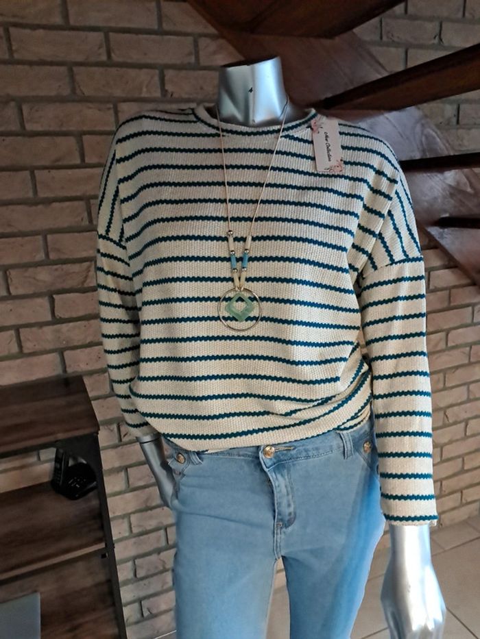 Pull à rayures - photo numéro 2