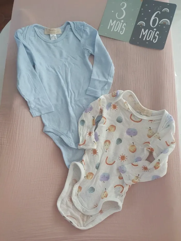 Lot de 2 bodies manches longues