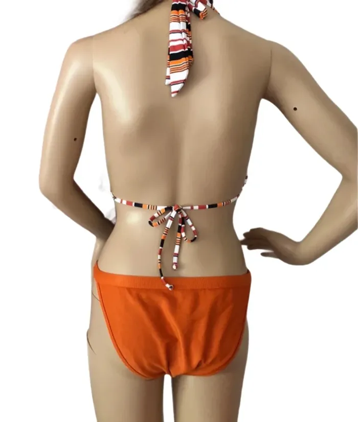 🧡👙Maillot de bain deux pièces 38/40 neuf avec étiquette New with tags two-piece swimsuit👙🧡 - photo numéro 4