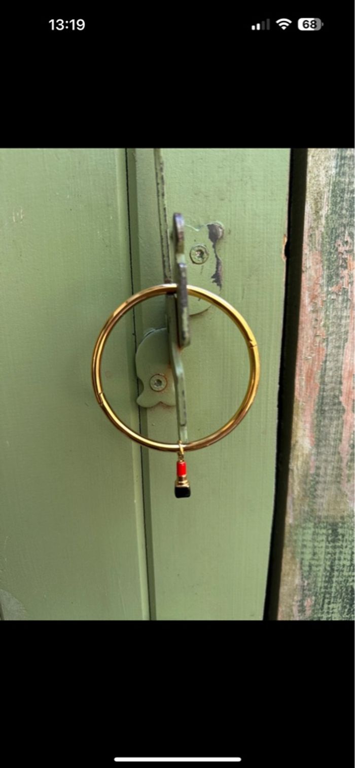 Bracelet jonc rouge à lèvre - photo numéro 2