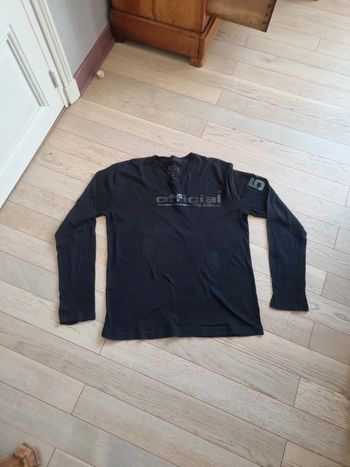 Tee-shirt manches longues  noir XL homme