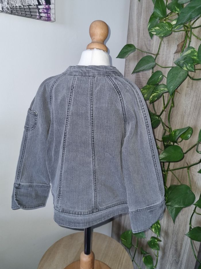 Veste en jean gris style perfecto Sergent Major 6 ans - photo numéro 2