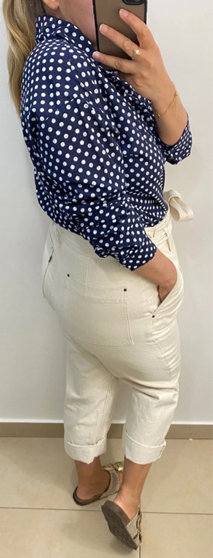 Chemise a pois Taille 44 - photo numéro 5