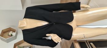 superbe veste noir blazer 123 taille 40 100 % polyestere  (1)