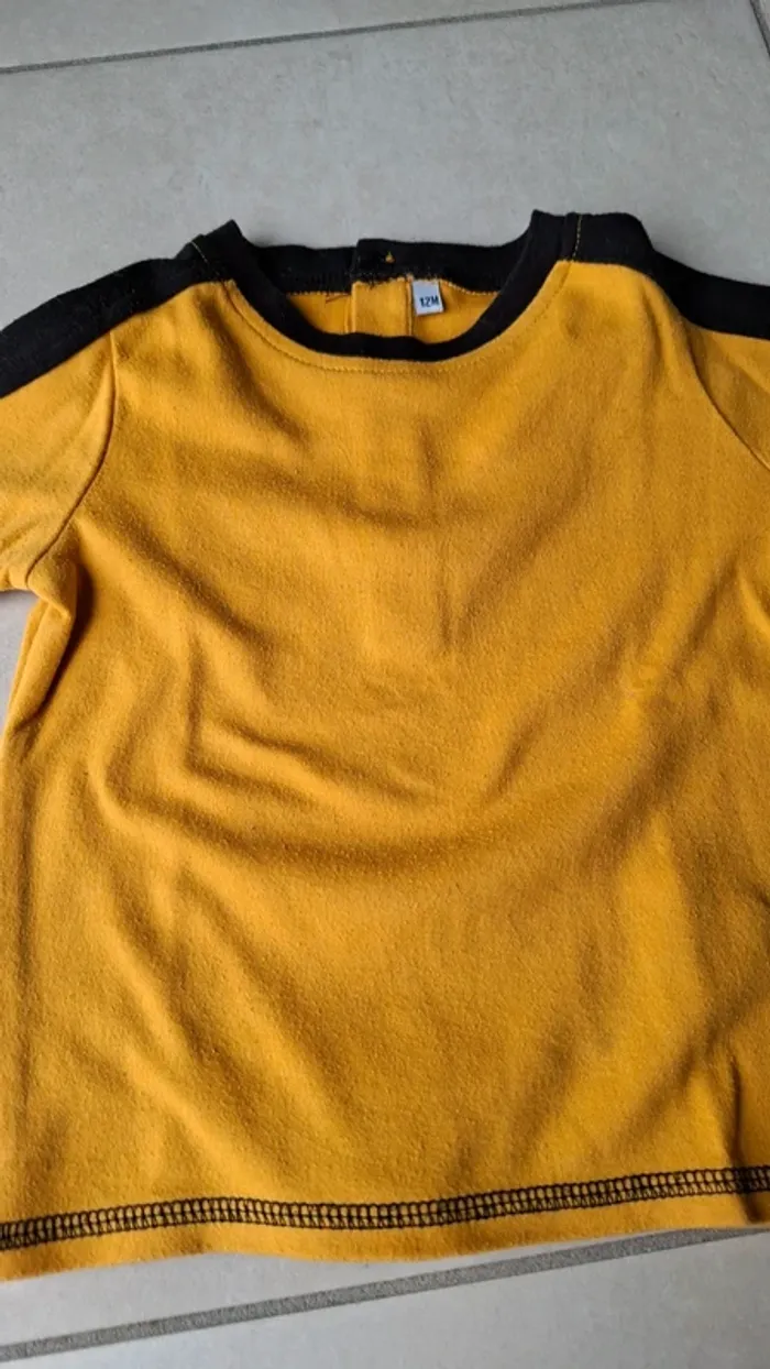 Lot 3 tee-shirts manches longues 12 mois - photo numéro 9