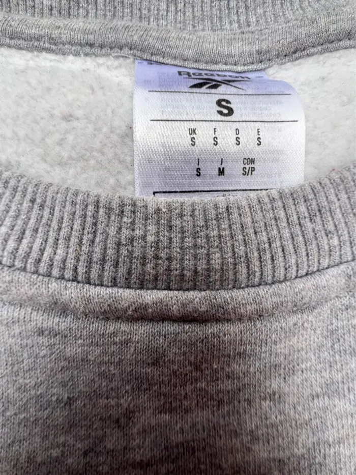 Pull reebok vintage gris taille s - photo numéro 4