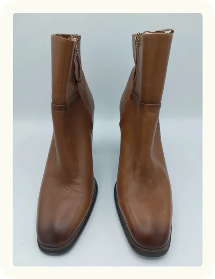 Bottines femme en cuir Massimo Dutti - photo numéro 3