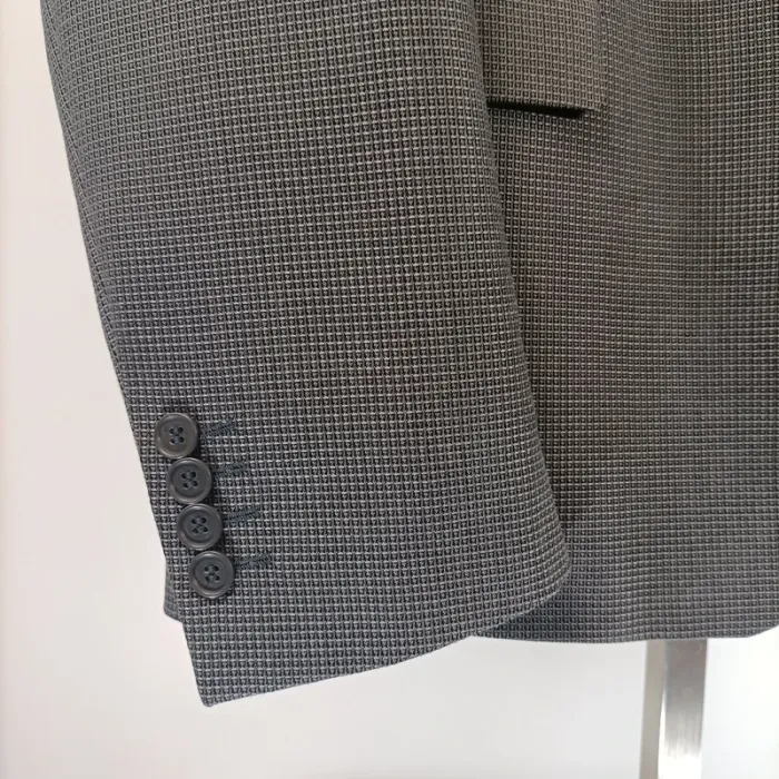 Veste grise - veste de costume grise quadrillée relief - A462 veste grise - photo numéro 4