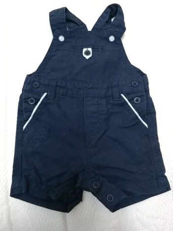 Salopette short bleu Z 6 mois