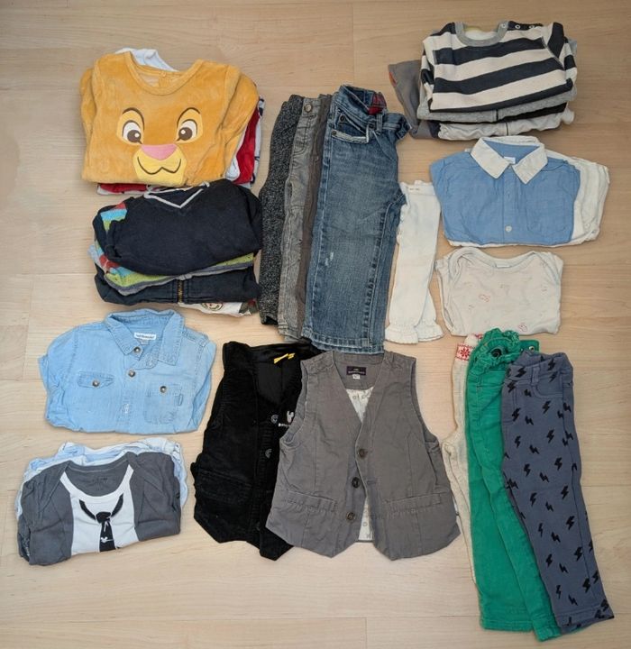 Lot vêtements hiver garçon 18-24 mois (30 pièces)